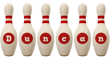 Duncan bowling-pin logo