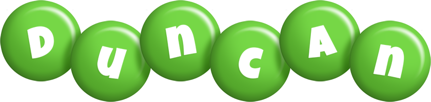 Duncan candy-green logo