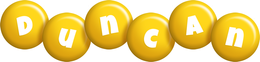 Duncan candy-yellow logo