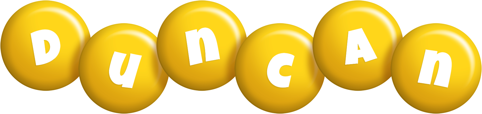 Duncan candy-yellow logo