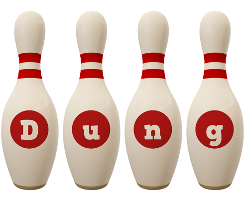 Dung bowling-pin logo
