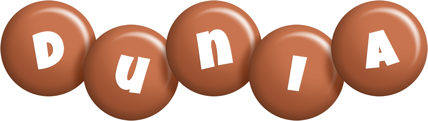 Dunia candy-brown logo