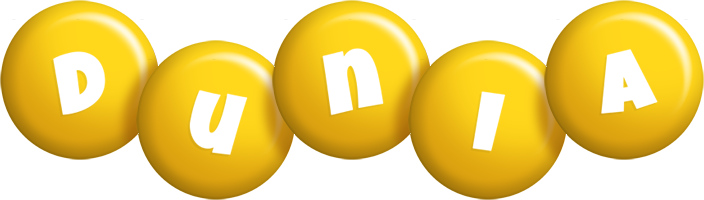 Dunia candy-yellow logo