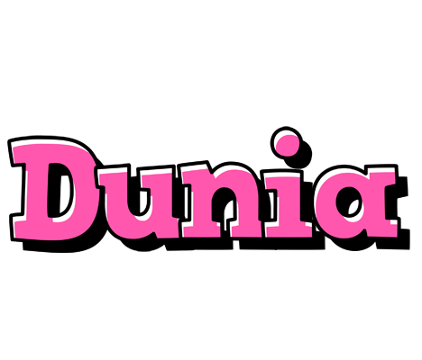 Dunia girlish logo