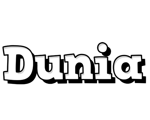 Dunia snowing logo