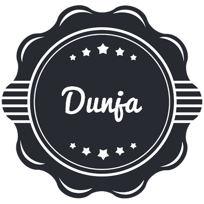Dunja badge logo