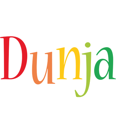 Dunja birthday logo