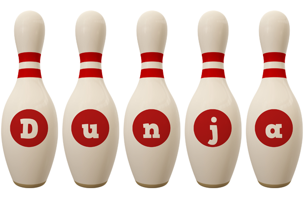 Dunja bowling-pin logo