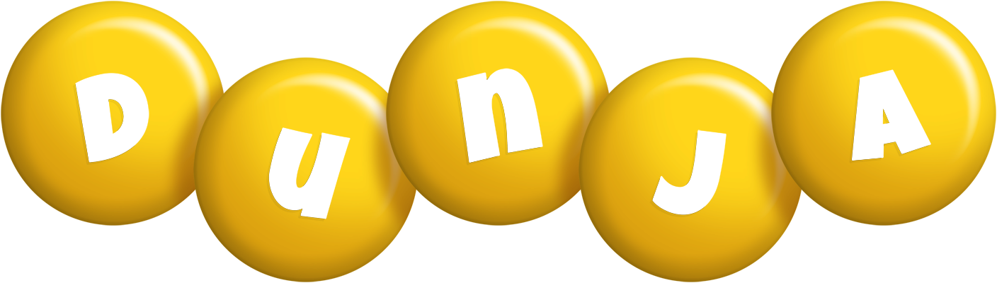 Dunja candy-yellow logo