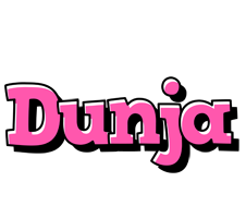 Dunja girlish logo