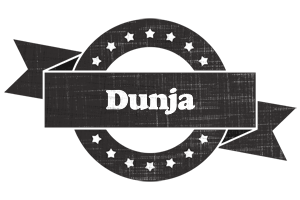 Dunja grunge logo