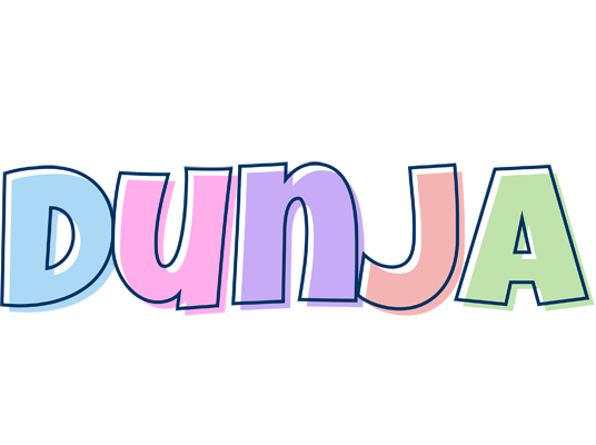 Dunja pastel logo