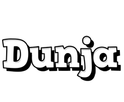 Dunja snowing logo