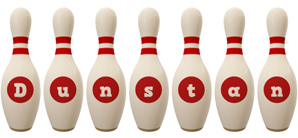 Dunstan bowling-pin logo