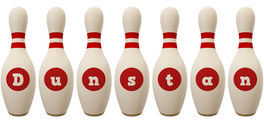 Dunstan bowling-pin logo