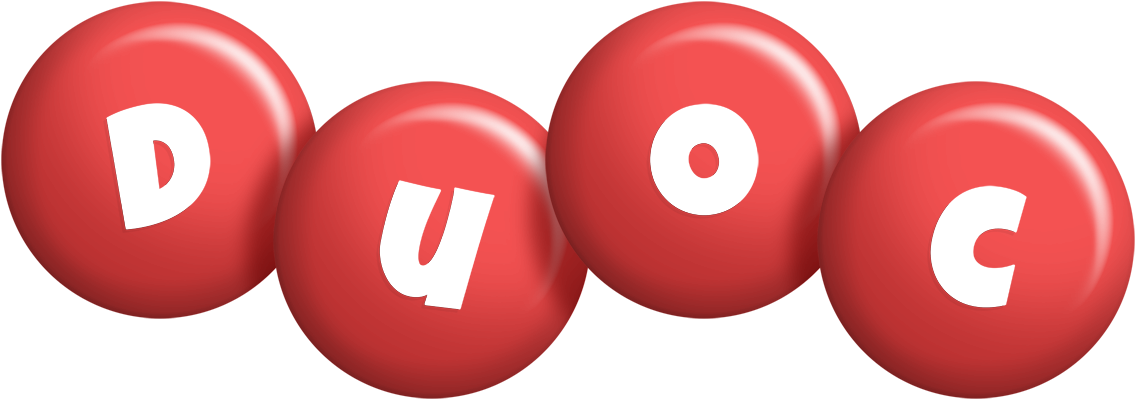 Duoc candy-red logo