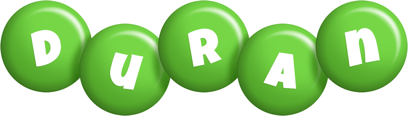 Duran candy-green logo