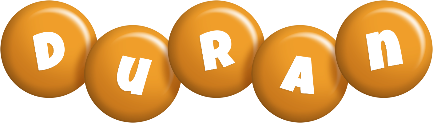 Duran candy-orange logo