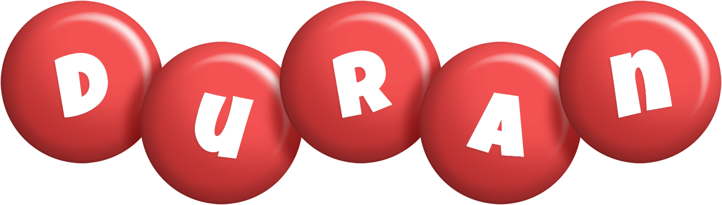 Duran candy-red logo