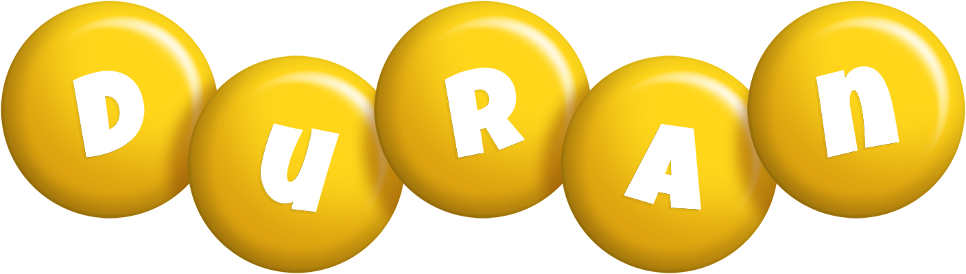 Duran candy-yellow logo