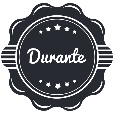 Durante badge logo