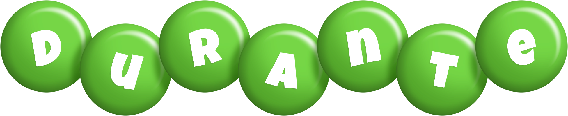 Durante candy-green logo