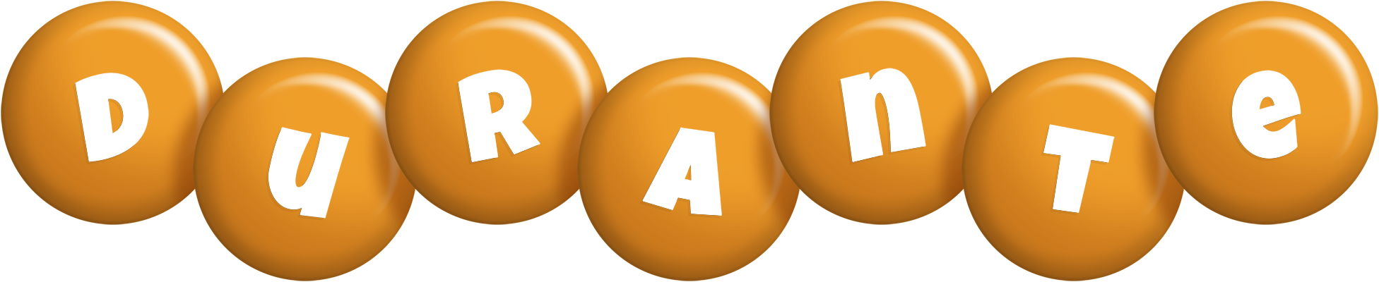 Durante candy-orange logo
