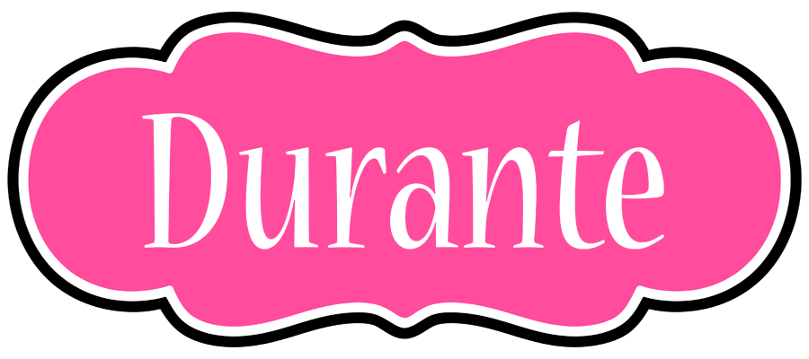 Durante invitation logo