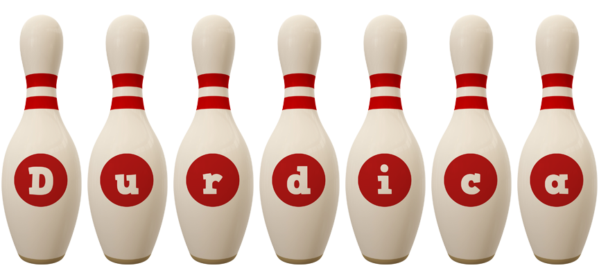 Durdica bowling-pin logo