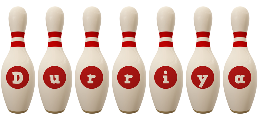 Durriya bowling-pin logo