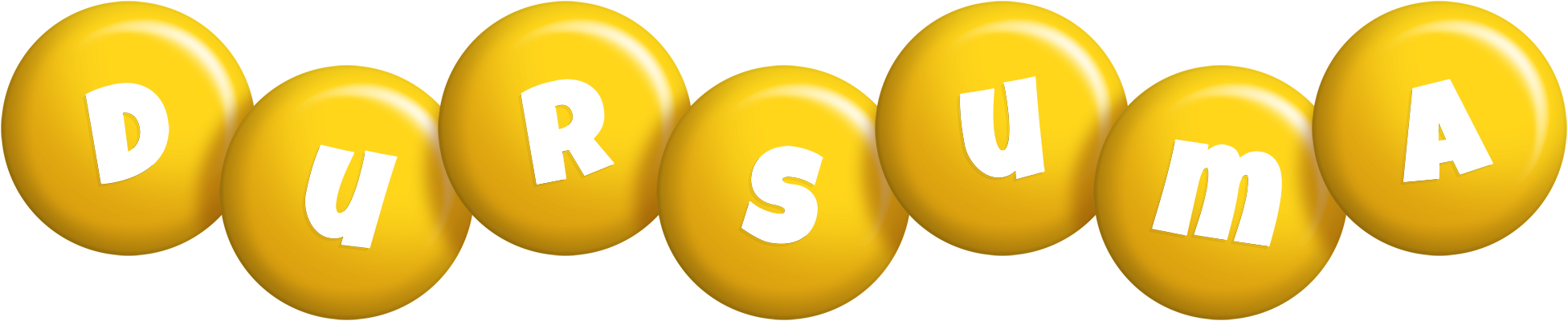 Dursuma candy-yellow logo