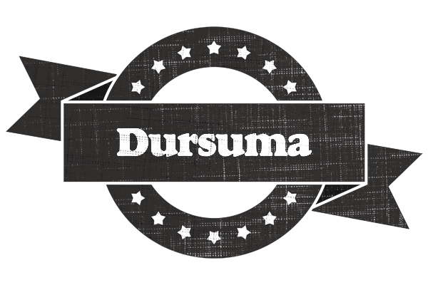 Dursuma grunge logo