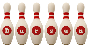 Dursun bowling-pin logo