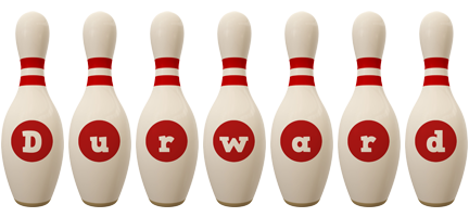 Durward bowling-pin logo