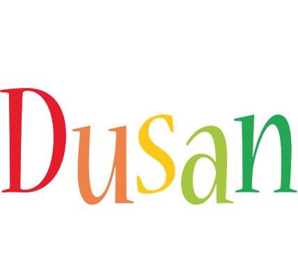 Dusan birthday logo