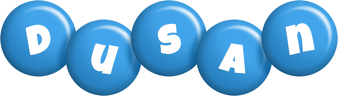 Dusan candy-blue logo