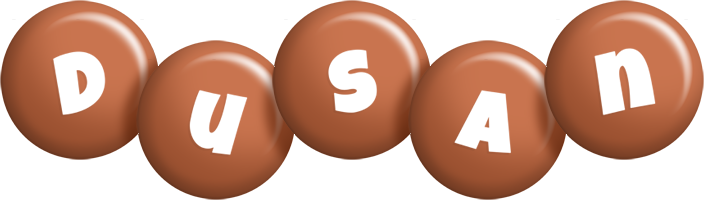 Dusan candy-brown logo