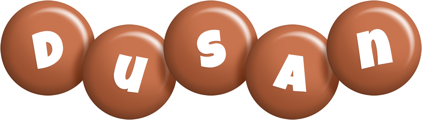 Dusan candy-brown logo