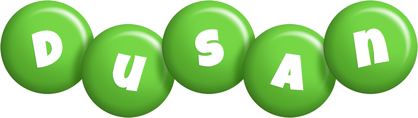Dusan candy-green logo
