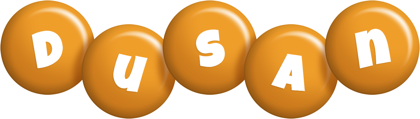 Dusan candy-orange logo