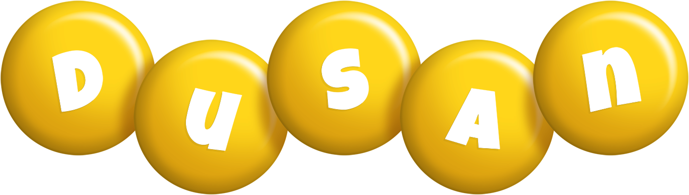 Dusan candy-yellow logo