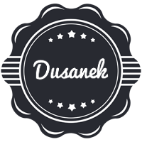 Dusanek badge logo