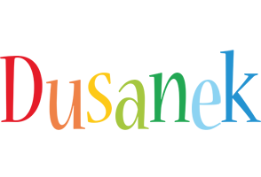 Dusanek birthday logo