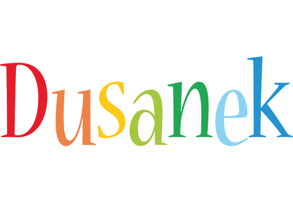 Dusanek birthday logo
