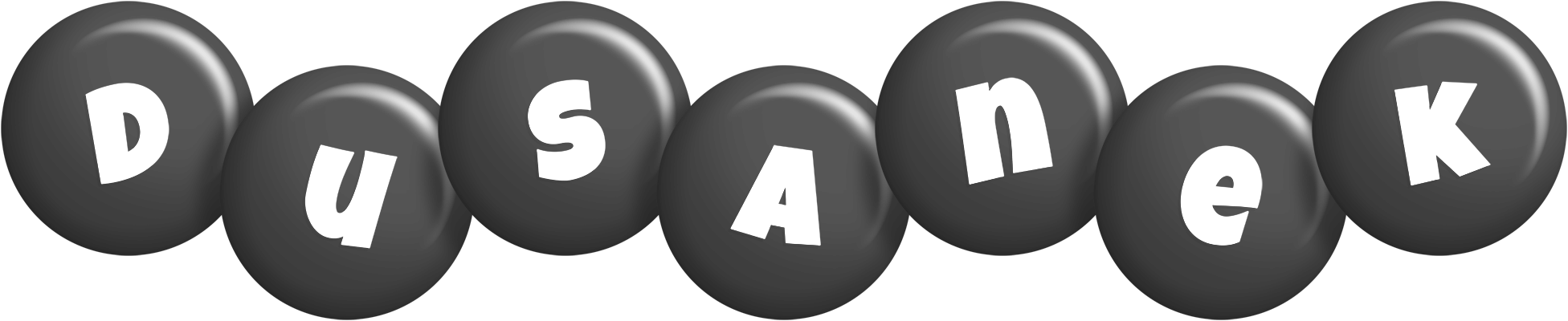 Dusanek candy-black logo