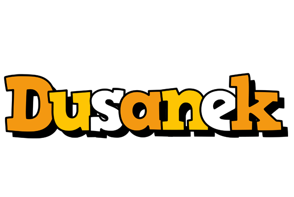 Dusanek cartoon logo