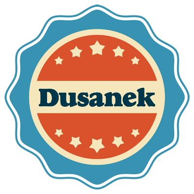 Dusanek labels logo