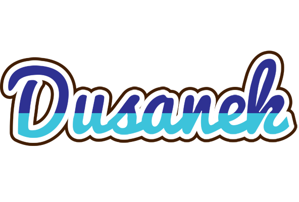 Dusanek raining logo