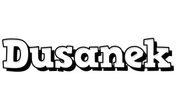 Dusanek snowing logo