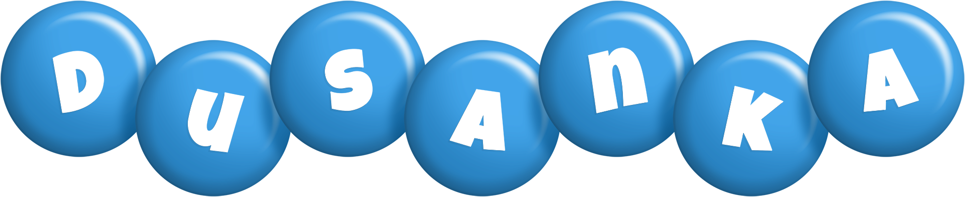 Dusanka candy-blue logo